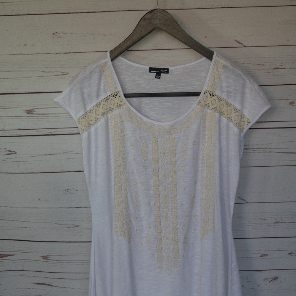 RXB white & cream colored shirt